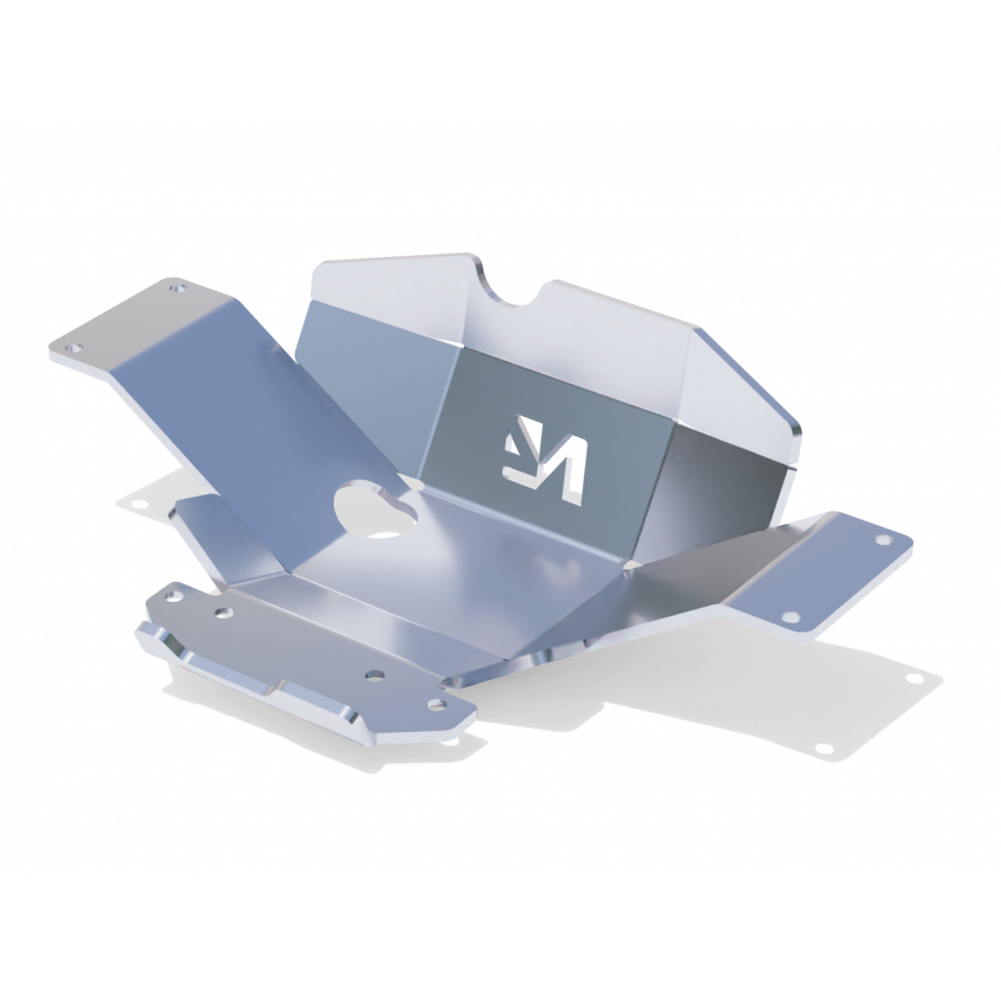 Ski protection nez pont arrière aluminium 8mm Hilux Revo N4-Offroad