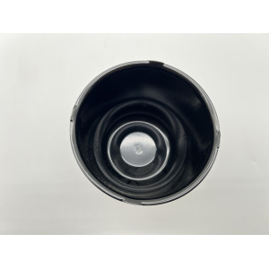 Cache moyeu fermé acier noir pour jantes acier avec centrage 110mm N4-Offroad