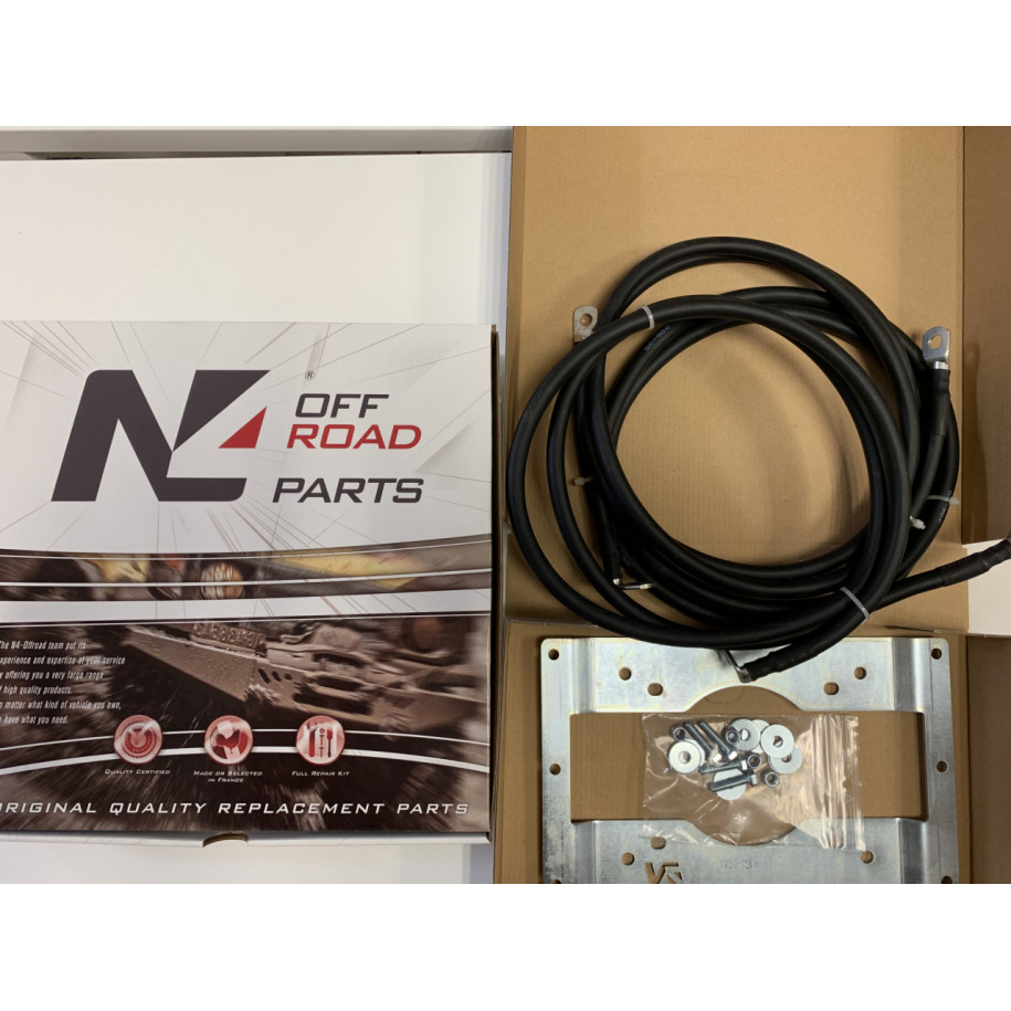 Kit support spécifique de fixation déport 1 mètre pour boitier relais de treuil Warn VR Evo Zeon Tabor N4-Offroad