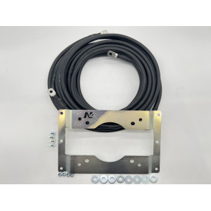 Kit support spécifique de fixation déport 3 mètres pour boitier relais de treuil Warn VR Evo Zeon Tabor N4-Offroad