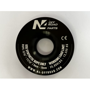 Anneau de treuillage 13.5T en aluminium anodisé noir N4-Offroad