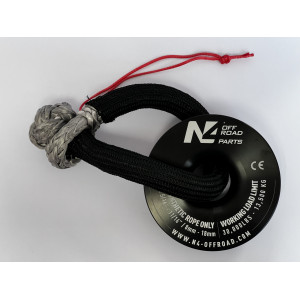 Anneau de treuillage 13.5T en aluminium anodisé noir N4-Offroad