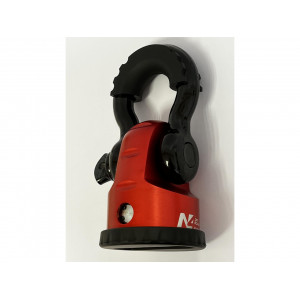 Arrêt de corde 8T en aluminium anodisé rouge pour fixation manille N4-Offroad