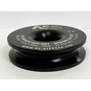 Anneau de treuillage 13.5T en aluminium anodisé noir N4-Offroad