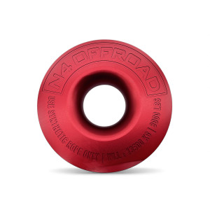 Anneau de treuillage alu 13.5T Ø148mm rouge N4-Offroad avec etui