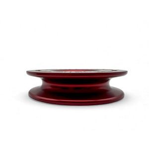 Anneau de treuillage alu 13.5T Ø148mm rouge N4-Offroad avec etui