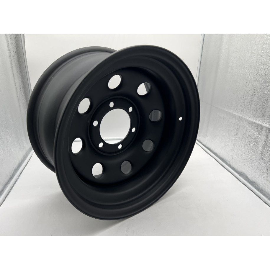 Jante acier Soft8 noire mat 8X16 6x139.7 Land Cruiser Patrol Pajero N4-Offroad