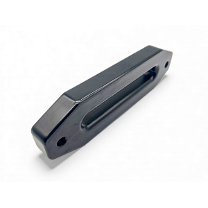 Ecubier aluminium noir pour corde de treuil synthétique N4-Offroad