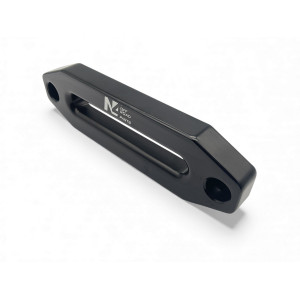 Ecubier aluminium noir pour corde de treuil synthétique N4-Offroad