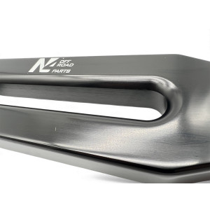 Ecubier aluminium noir pour corde de treuil synthétique N4-Offroad