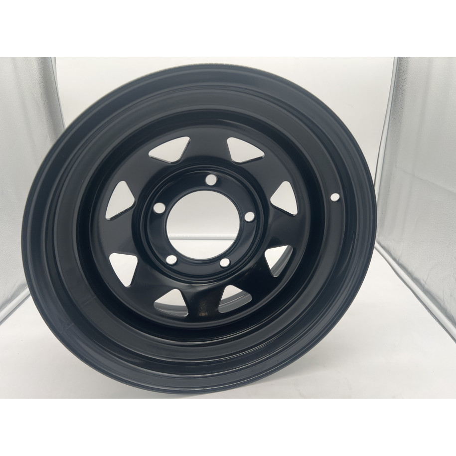 Jante acier Triangular noire 7X15 5x139.7 Suzuki Jimny & Samurai