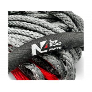 Corde synthétique de treuil 12mm x 28M N4-Offroad - Jusqu'à 6.8T