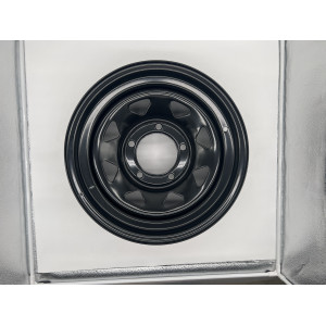 Jante acier Triangular noire 7X16 5x150 Toyota HZJ78 HZJ79 N4-Offroad