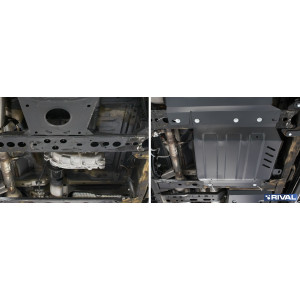 Plaque Protection 3 Mm Rival Acier Boîte Transfert Nissan Navara 201