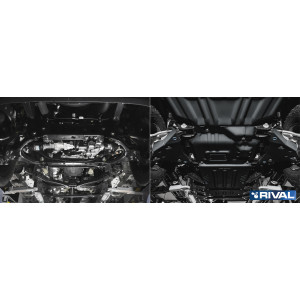 Plaque Protection 3 Mm Rival Triangles Acier Ford Ranger 2022-