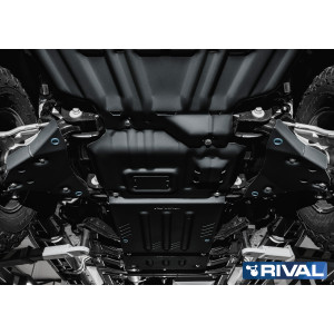 Plaque Protection 3 Mm Rival Triangles Acier Ford Ranger 2022-