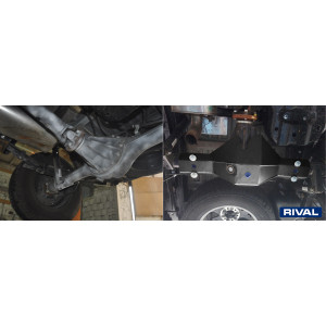 Plaque Protection 3 Mm Rival Acier Differentiel Ford Ranger 2016-2018