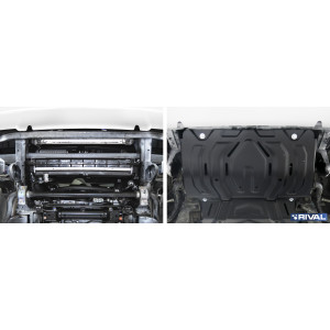 Plaque Protection 3 Mm Rival Acier Radiateur Fiat Fullback 2016-