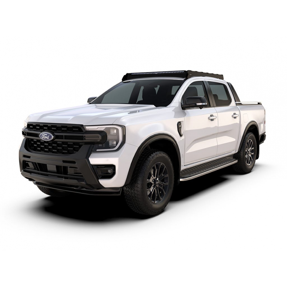 Montpellier4x4 | Front Runner Ford Ranger T6.2 Wildtrak Raptor Double Cab (2022-actuel) Kit de galerie de toit Slimsport / Compatible avec barre lumineuse