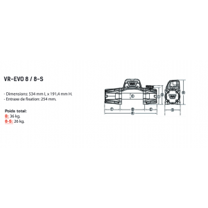 Treuil WARN VR EVO 8 S  TWAT0023