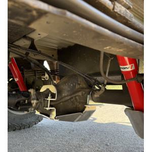 Blindage nez de pont arrière aluminium 6mm Mercedes Sprinter W906 W907 MTP 4X4