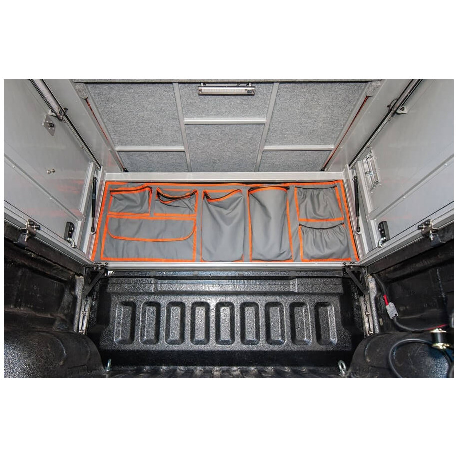 Sac en toile coté cabine hardtop camper Alu-Cab