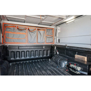 Sac en toile coté cabine hardtop camper Toyota HZJ79 Alu-Cab