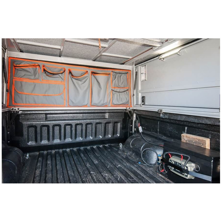 Sac en toile coté cabine hardtop camper Toyota HZJ79 Alu-Cab