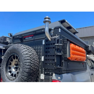 Plaque support d'accessoire Molle à droite pour cheminée pour hardtop camper avec Alu-Cab