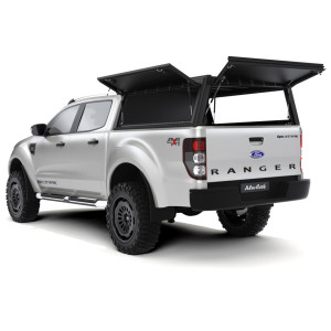 Hardtop Explorer Guard aluminium noir lisse Ford Ranger 2012-2022 double cabine Alu Cab