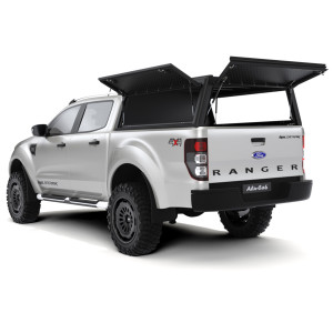 Hardtop Explorer Guard aluminium noir strié Ford Ranger 2012-2022 double cabine Alu Cab
