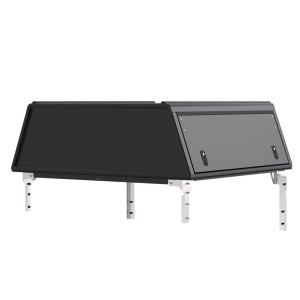 Hardtop Explorer Guard aluminium noir lisse Ford Ranger 2023+ double cabine Alu Cab
