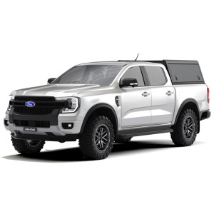 Hardtop Explorer Guard aluminium noir strié Ford Ranger 2023+ double cabine Alu Cab