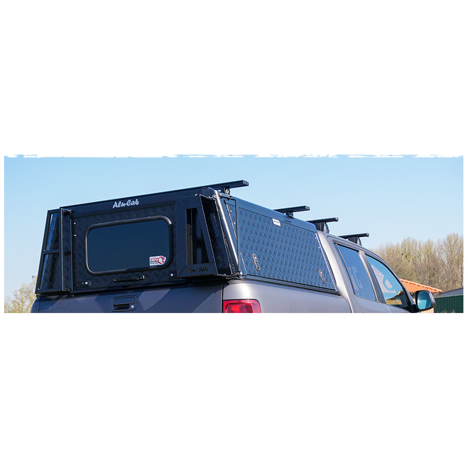 Hardtop Adventure noir strié Isuzu D-Max 2021+ double cabine Alu-Cab