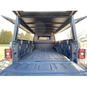 Hardtop Explorer noir lisse Jeep Gladiator 2019+ double cabine Alu-Cab