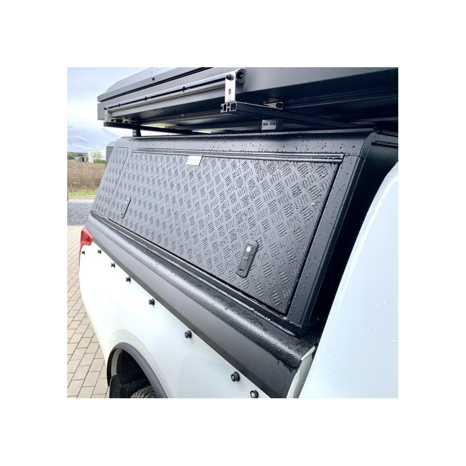 Hardtop Explorer noir strié Mitsubishi L200 / Fiat Fullback 2016+ double cabine Alu-Cab