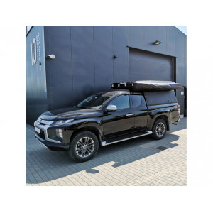 Hardtop Explorer noir strié Mitsubishi L200 / Fiat Fullback 2016+ double cabine Alu-Cab