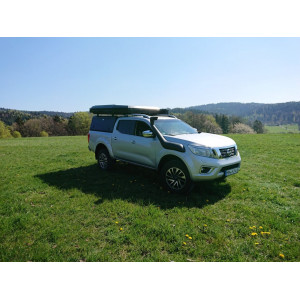 Hardtop Explorer noir lisse Nissan Navara NP300 2016-2021 double cabine Alu-Cab