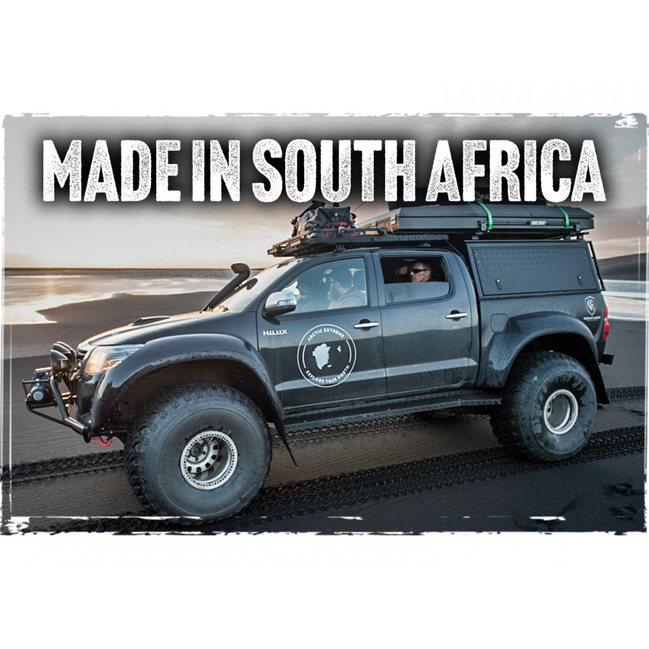 Hardtop Adventure noir strié Toyota Hilux 2005-2015 double cabine Alu-Cab