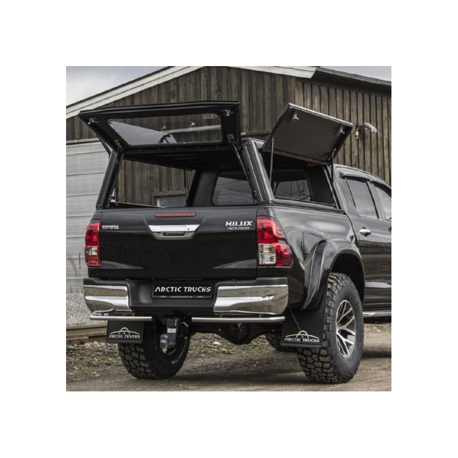 Hardtop Explorer noir lisse Toyota Hilux Revo 2016+ double cabine Alu-Cab