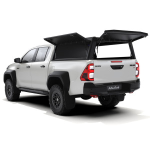 Hardtop Explorer Guard aluminium noir strié Toyota Hilux Revo double cabine Alu Cab