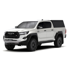 Hardtop Explorer Guard aluminium noir strié Toyota Hilux Revo double cabine Alu Cab