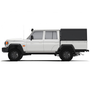 Hardtop Explorer noir lisse Toyota Land Cruiser 79 double cabine 1999+ Alu-Cab