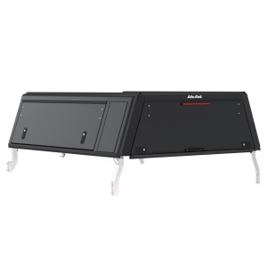 Hardtop Explorer Guard aluminium noir lisse Toyota Hilux Revo extra cabine Alu Cab