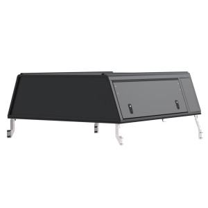 Hardtop Explorer Guard aluminium noir lisse Toyota Hilux Revo extra cabine Alu Cab