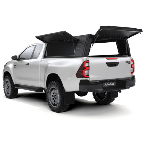 Hardtop Explorer Guard aluminium noir strié Toyota Hilux Revo extra cabine Alu Cab