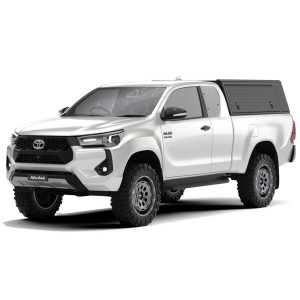 Hardtop Explorer Guard aluminium noir strié Toyota Hilux Revo extra cabine Alu Cab