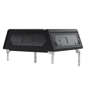 Hardtop Contour noir lisse avec fenêtre latérale Ford Ranger 2023+ Alu-Cab