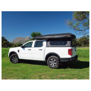 Hardtop Contour noir lisse avec fenêtre latérale Ford Ranger 2023+ Alu-Cab