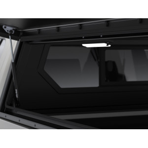 Hardtop Contour noir/ lisse sans fenêtre latérale pour Toyota Hilux Revo 2016+ double cabine Alu-Cab